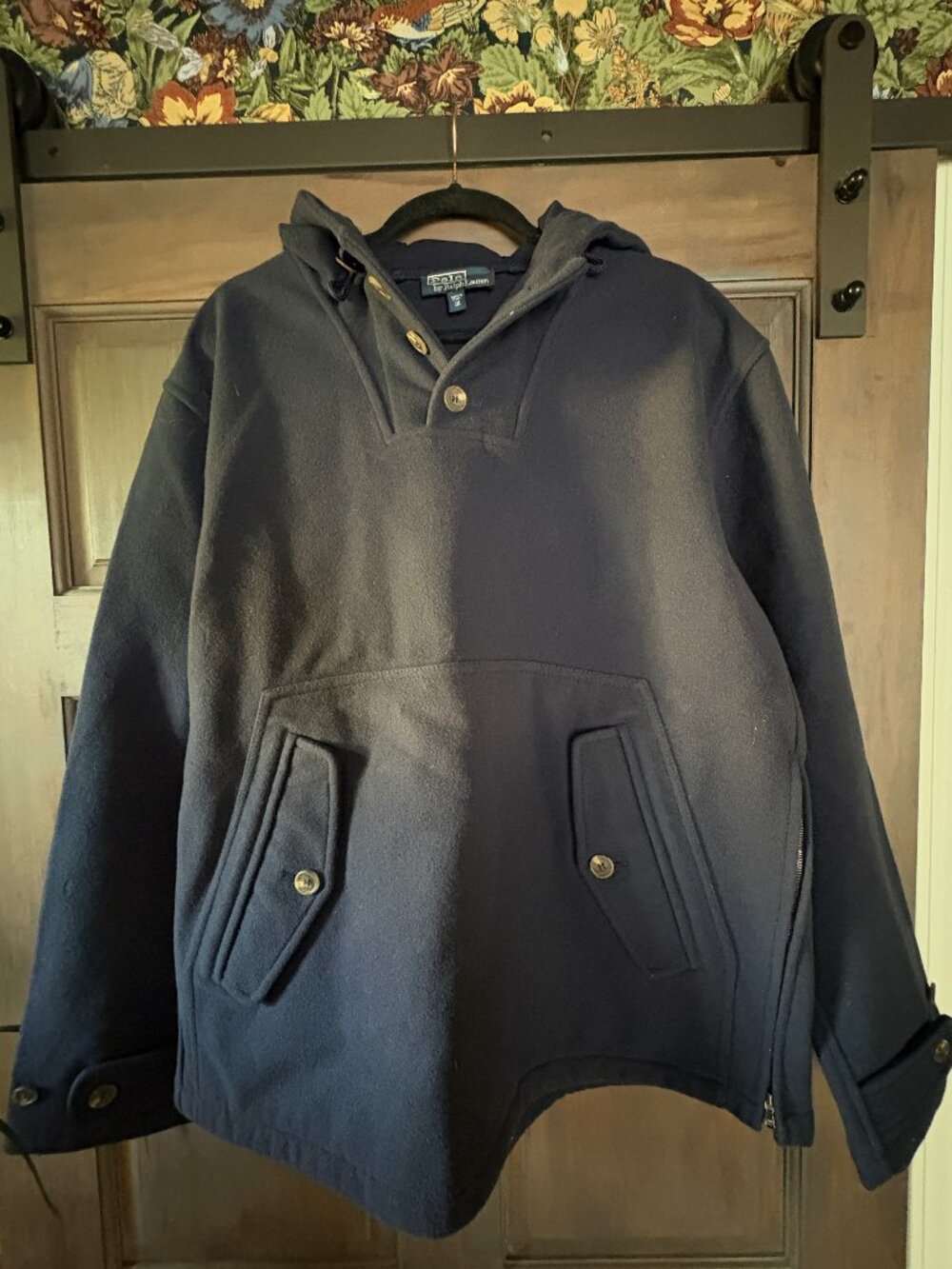 Polo Mens Wool lined Hoodie Size Medium